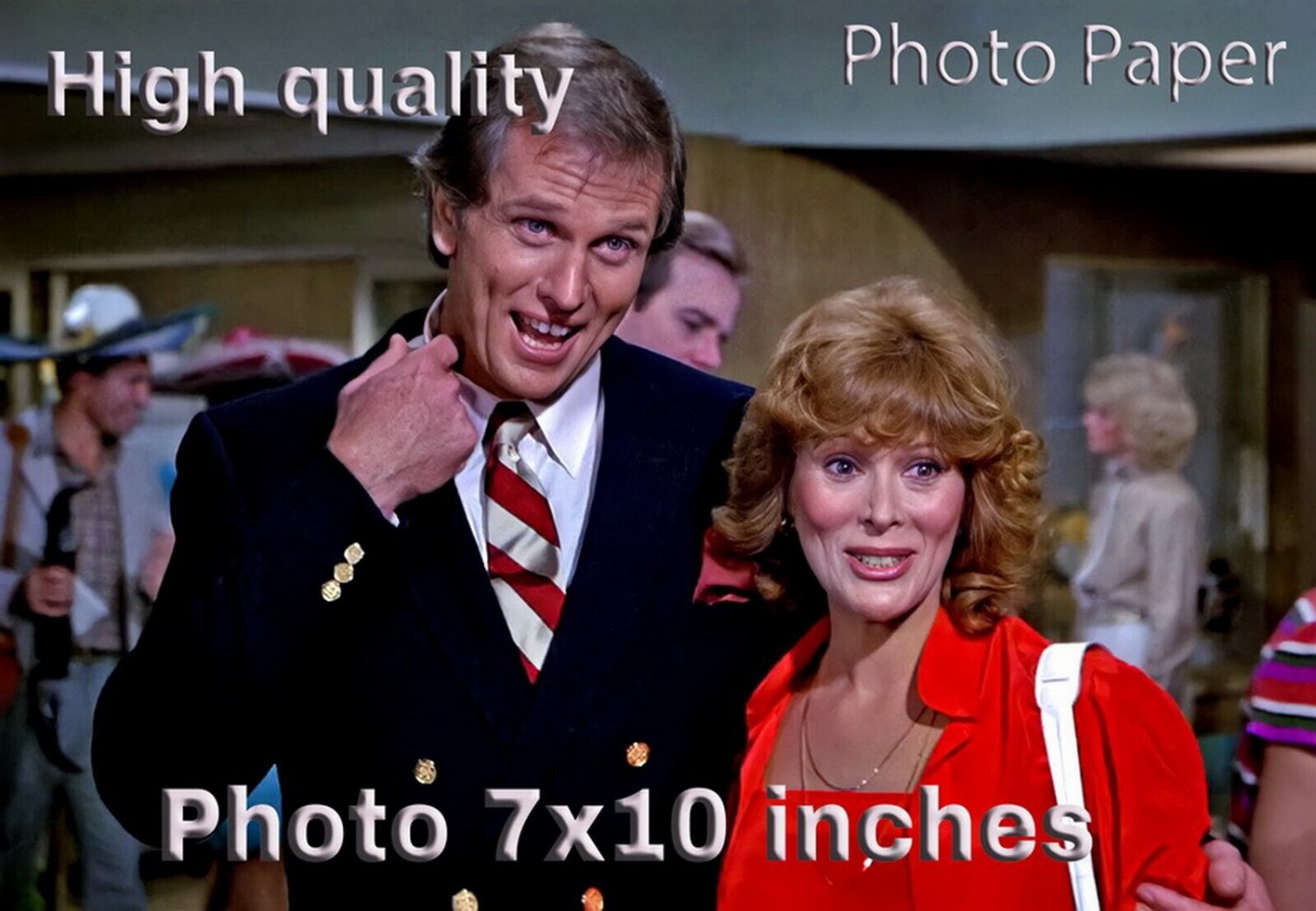 Jill St. John Ron Ely LOVE BOAT PHOTO HQ 10x7 inches #01