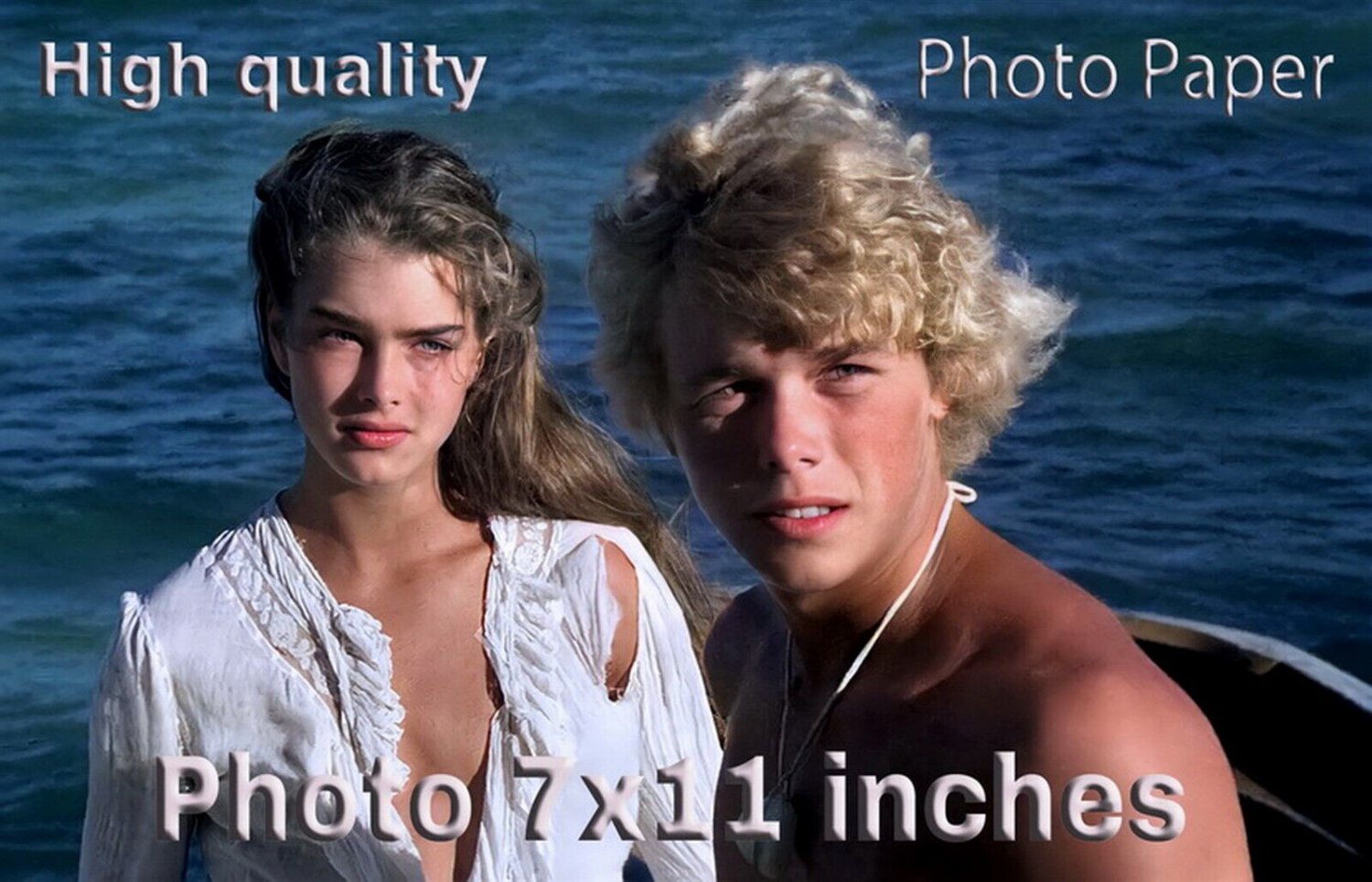 Brooke Shields Christopher Atkins The Blue Lagoon PHOTO HQ X Inches