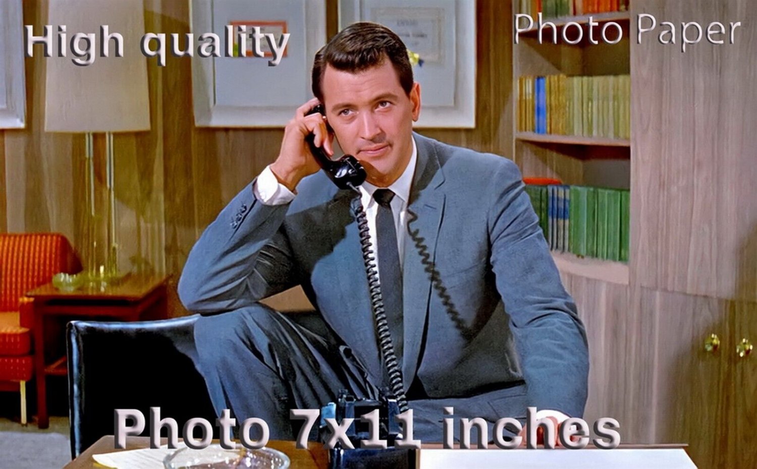 Rock Hudson Pillow Talk PHOTO HQ 11x7 inches 02