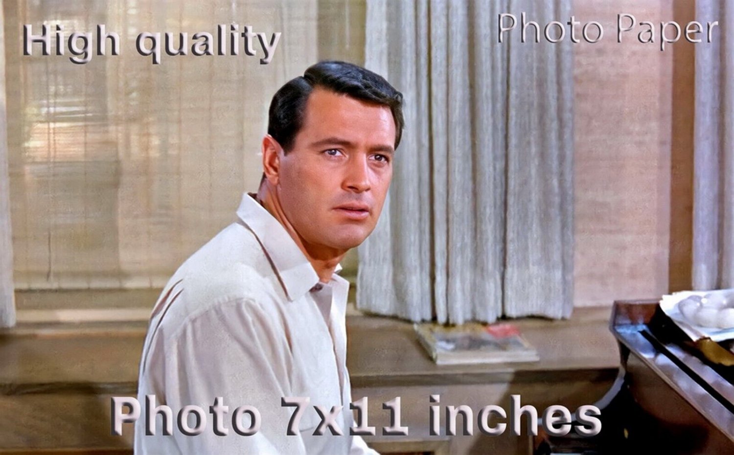 Rock Hudson Pillow Talk PHOTO HQ 11x7 inches #05