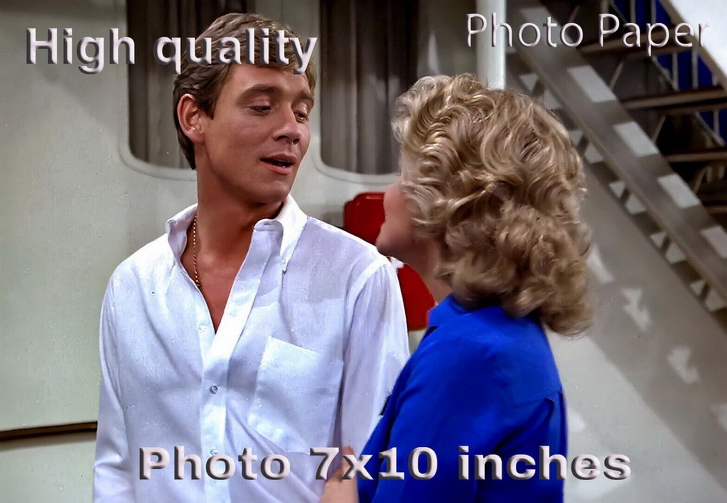 Anthony Andrews Lauren Tewes LOVE BOAT PHOTO HQ 10x7 inches #03