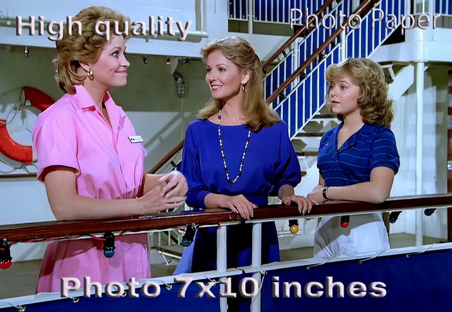 Shelley Fabares Lauren Tewes Jill Whelan LOVE BOAT PHOTO HQ 10x7 inches #01