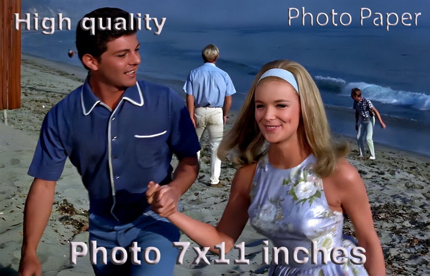 Frankie Avalon Linda Evans Beach Blanket Bingo PHOTO 11x7 inches #02