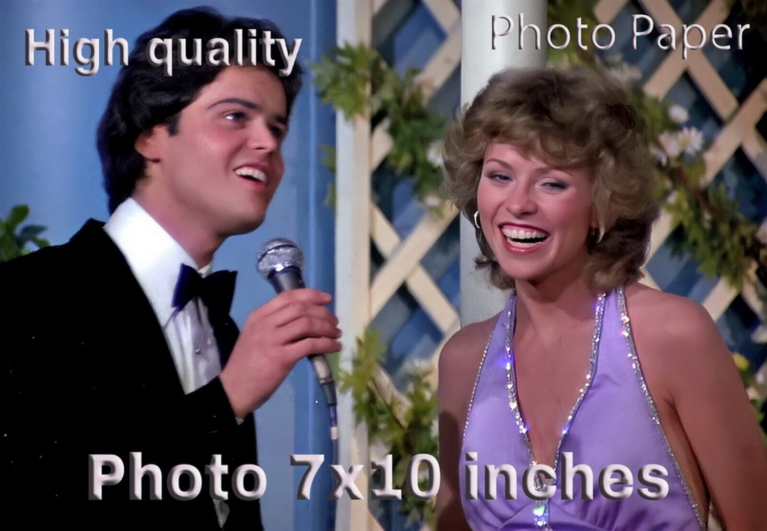 Donny Osmond Lauren Tewes LOVE BOAT PHOTO HQ 10x7 inches #06