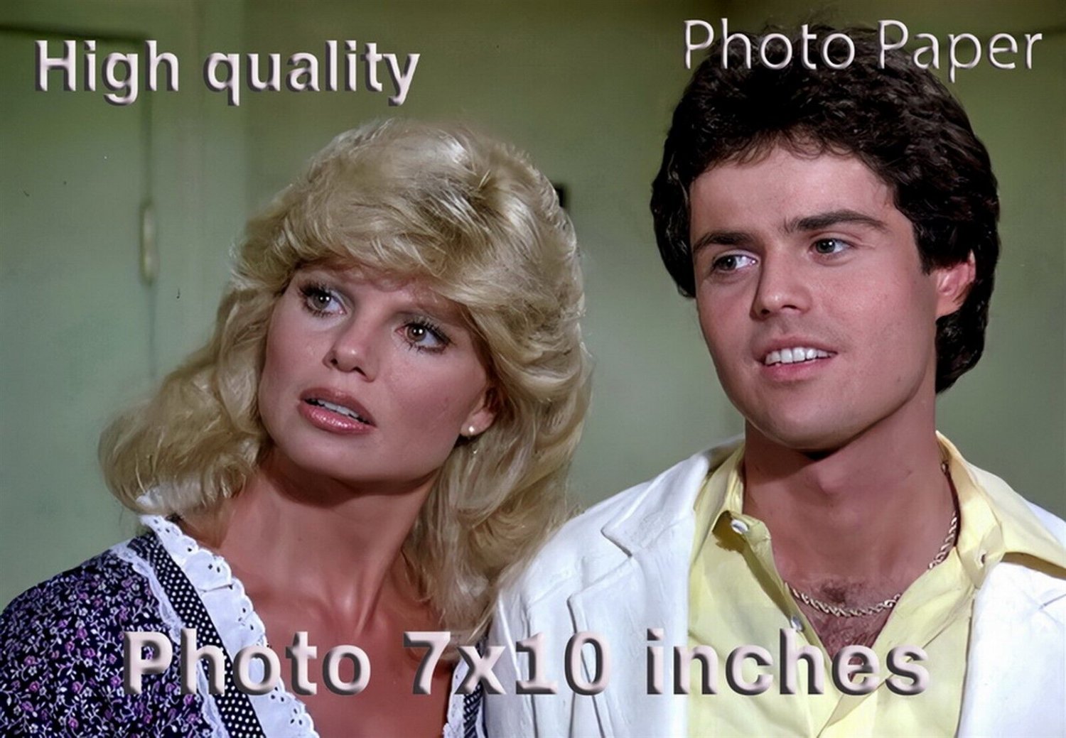 Loni Anderson Donny Osmond LOVE BOAT PHOTO HQ 10x7 inches #03