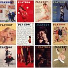 Playboy Digital magazines 1961, 12 issues.