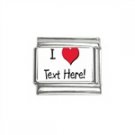 New 9mm photo Italian Charm I Love Any Text! (U Pick)