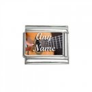 New Personalized 9mm photo Italian Charm Any Names Play Guitar