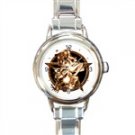 New Italian Charm round Watch Wiccan Star