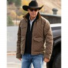 John Dutton Kevin Costner Season 4 Yellowstone Quilted Jacket