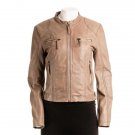Ladies Biker Style Leather Jacket