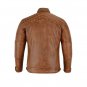 Mens Brown Leather Biker Jacket