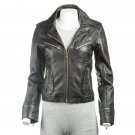 Womens Black Biker Jacket