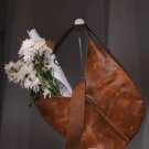 Handmade Brown Leather Hobo Bag