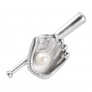 Pearl Sports Tuck Brooch Baseball