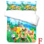 Cotton Futon Cover 3-piece Set, Animal Crossing, Single Bed