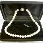 Made in Japan White genuine shell pearl 9mm ball 18 inch necklace