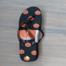 NEW Halloween Flip Flops Girls Womans 5-6 Pumpkins NWT