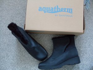 NEW Aquatherm Black Winter Boots 7.5 W by Santana
