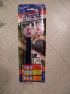 NEW Boston Red Sox Pez Dispenser and candy