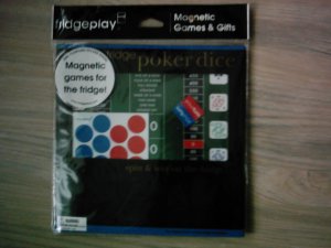 NEW Magnetic Poker Dice Refrigerator game