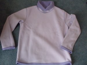 Coldwater Creek Lilac Reversible Turtleneck Top Small