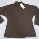 NEW Coldwater Creek Black Travel Knit Turtleneck Top Small