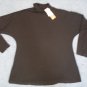 NEW Coldwater Creek Black Travel Knit Turtleneck Top Small