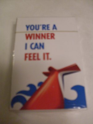 New Carnival Cruise Ship Deck of Playing Cards
