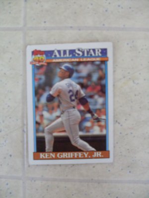 Ken Griffey Jr. Topps Baseball Card 1991 All Star