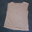 Coldwater Creek Size S Woman's Top Ice Pink Shiny Knit sleeveless shell