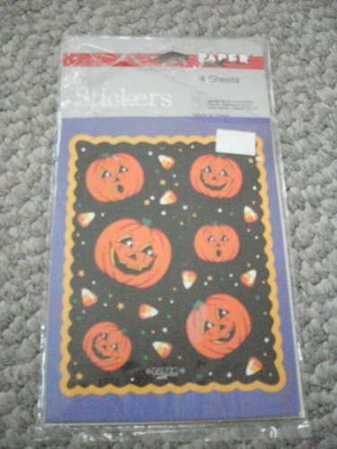 NEW Pumpkin Jack 'o' Lantern Halloween Sticker Sheets