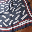Vintage The Presidents Signature Scarf Red White Blue Millicent