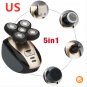 5 in 1 Electric Shaver 5 Blade Razor for Men Shaved Head Rechargeable Beard Nose Hair Trimmer