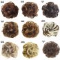 New Trendy Design Women Wavy Curly Messy Hair Bun Synthetic