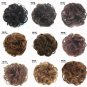 New Trendy Design Women Wavy Curly Messy Hair Bun Synthetic