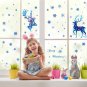 Christmas Elk Snowflake Sticker Decoration Glass Window Kids Room