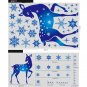 Christmas Elk Snowflake Sticker Decoration Glass Window Kids Room