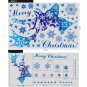 Christmas Elk Snowflake Sticker Decoration Glass Window Kids Room