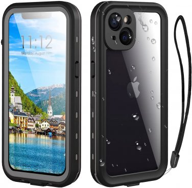 Waterproof iPhone 13 Case Full Protection 6.1 Inch Shockproof  with Screen Protector and Lanyard