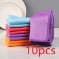 Fish Scale Grid Glass Cleaning Cloth Without Water Mark Kitchen Cleaning
