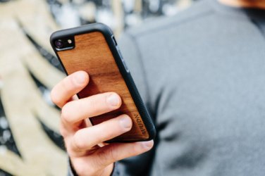 Slim Wooden Phone Case (Microbrew Craft Beer in Mahogany)