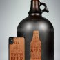 Slim Wooden Phone Case (Microbrew Craft Beer in Mahogany)