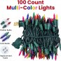 100-Count Multi Color Christmas Lights Outdoor Indoor Colored Twinkle Xmas Tree Lights