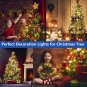 Decute Warm White Christmas String Lights Waterproof 300LED 105FT UL Certified