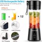 Personal Blender for Shakes, Juices, Protein, Portable Smoothie Maker Travel Blender