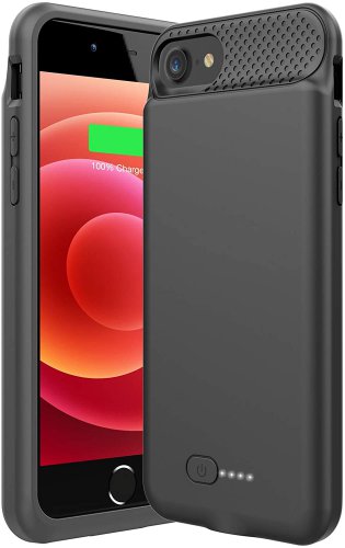 BOPPS Battery Case for iPhone 8/7/6s/6/SE 2020,6000mAh Ultra Slim Charging Case Full Protection