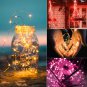 12 Pack Led Fairy Lights Battery Operated String Lights Waterproof Silver Wire, 7Ft 20 Led Firefly