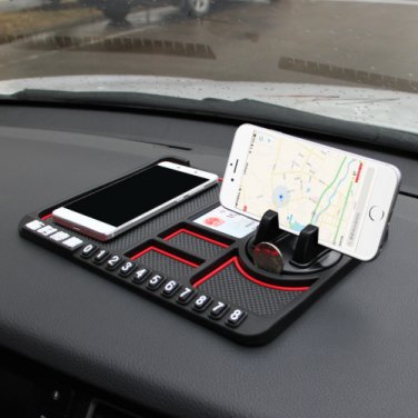 Car mobile phone bracket anti-skid pad navigation device anti-mite instrument panel multi-function