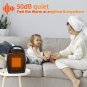 Electric Space Heater 1500W/750W Ceramic with Thermostat Safe n Quiet for Office Room Desk Portable